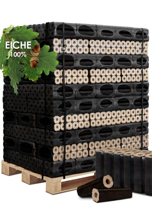 Eichenholzbriketts Pini&Kay Palette 960 kg (6x23 cm)